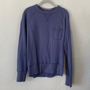 Todd Snyder x Champion Distressed Blue Sweatshirt - medium